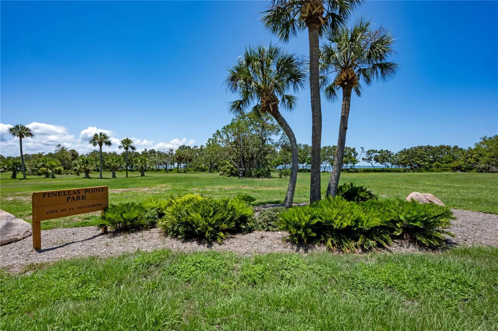 Katherine B. Tippets Park along the waterfront just a few blocks away