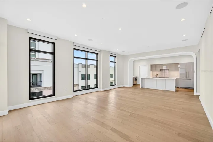 Living Room, Dining and Kitchen