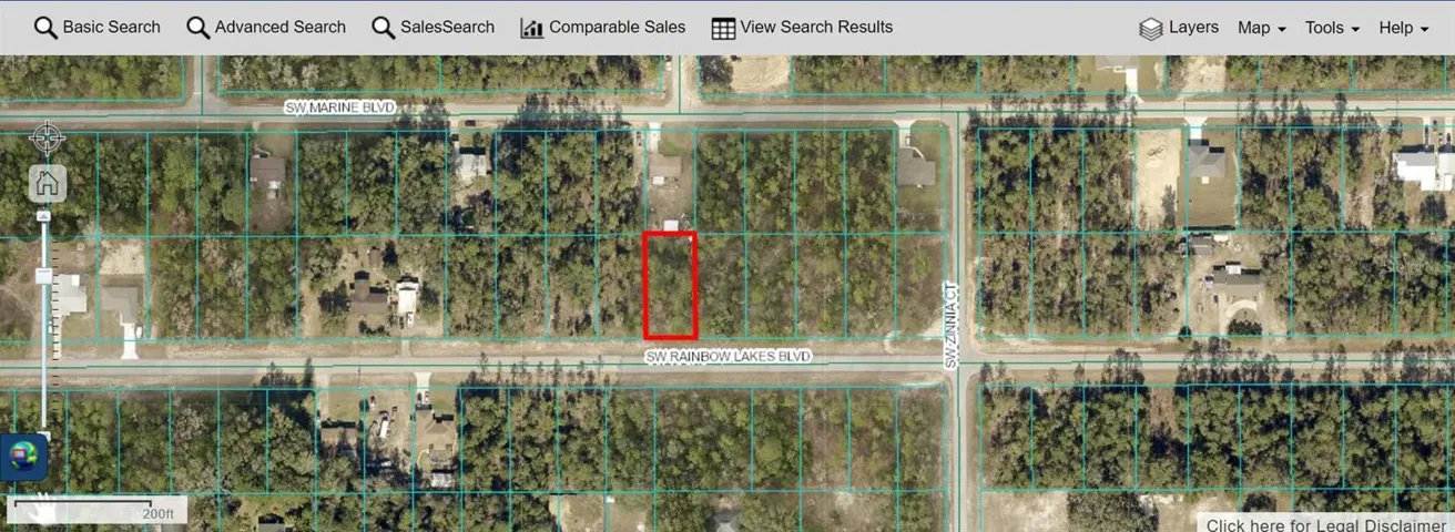 COUNTY AERIAL OF RAINBOW LAKES BLVD LOT