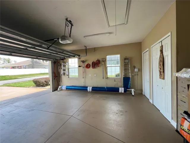 Garage (solar pool cover does convey)