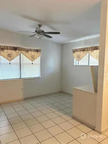 Dining room staged