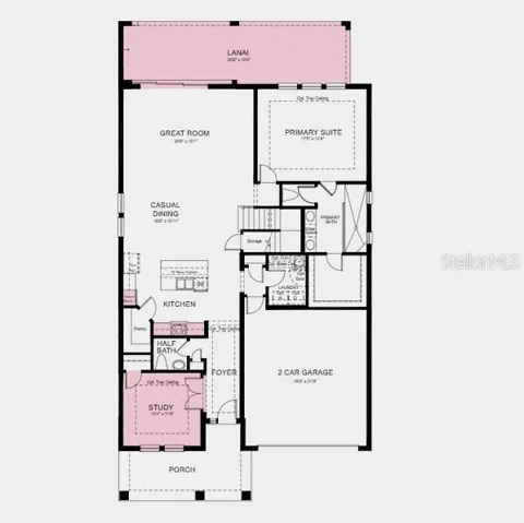 Additional Highlights Include: Gourmet kitchen, study in place of flex, pocket sliding glass door at great room, covered extended lanai, outdoor kitchen rough-in, 8' interior doors.