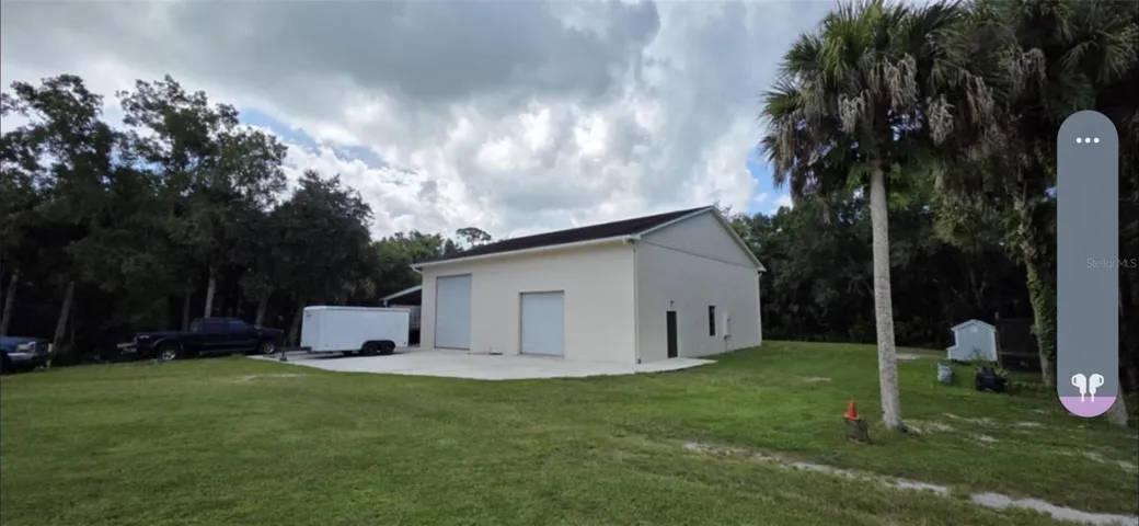 Garage, work shop, and apartment