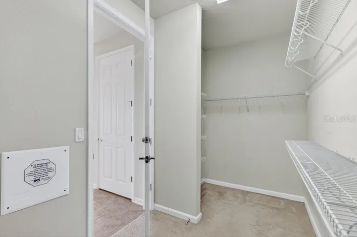 Inside Walk-in Closet