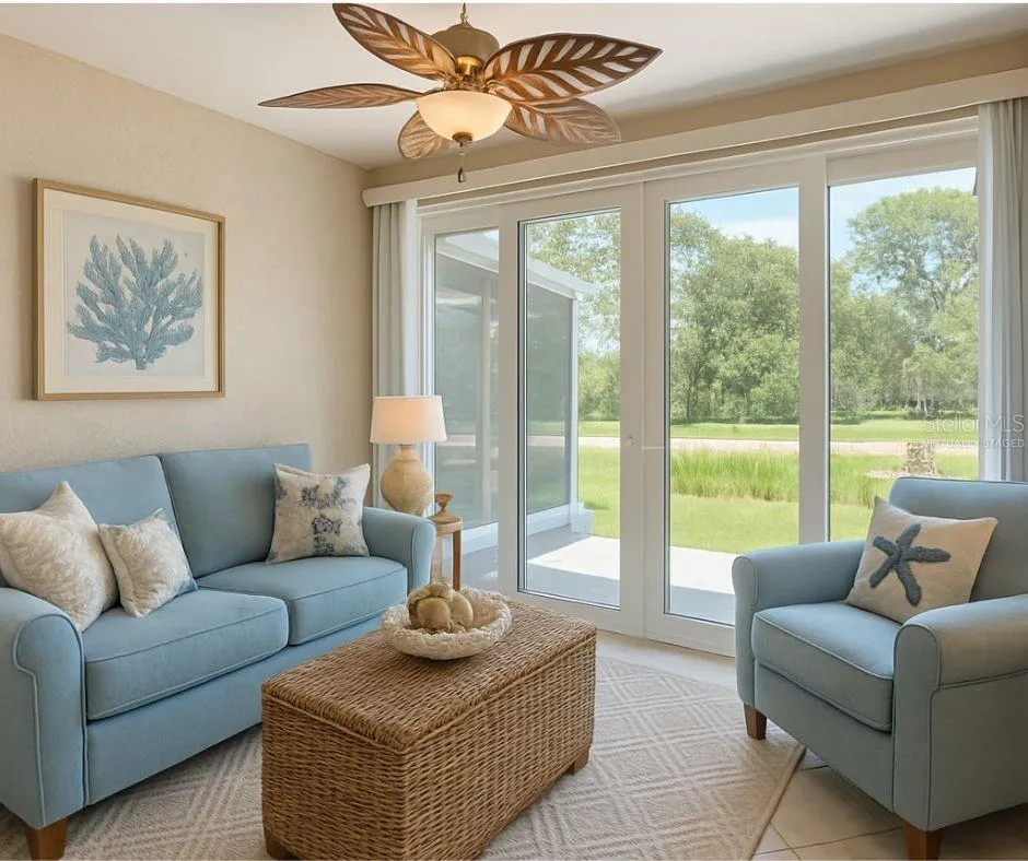 Virtually Staged year-round lanai