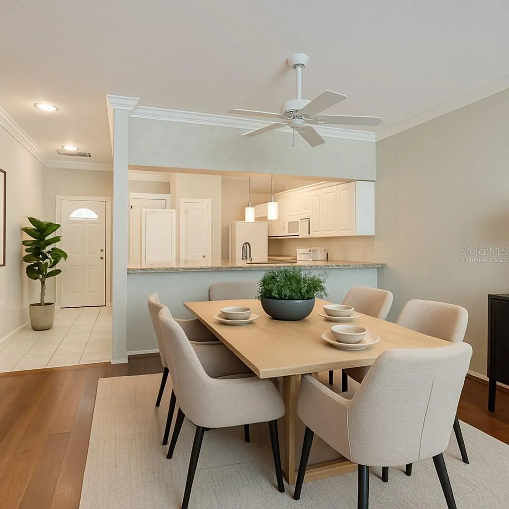 VIRTUALLY STAGED Dining Room