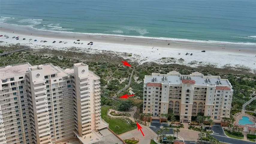 Beach access through Minorca condos across the street.