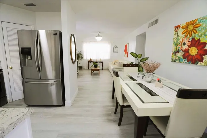Living room & dining room kitchen combo