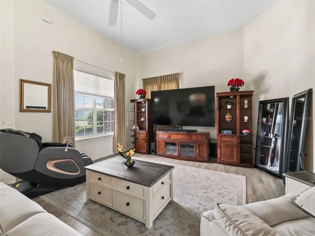 open living with high ceilings
