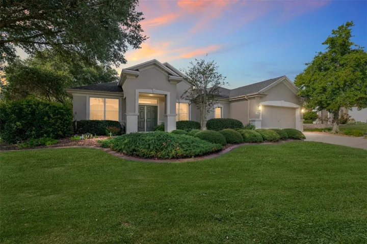 Twilight Front of Home