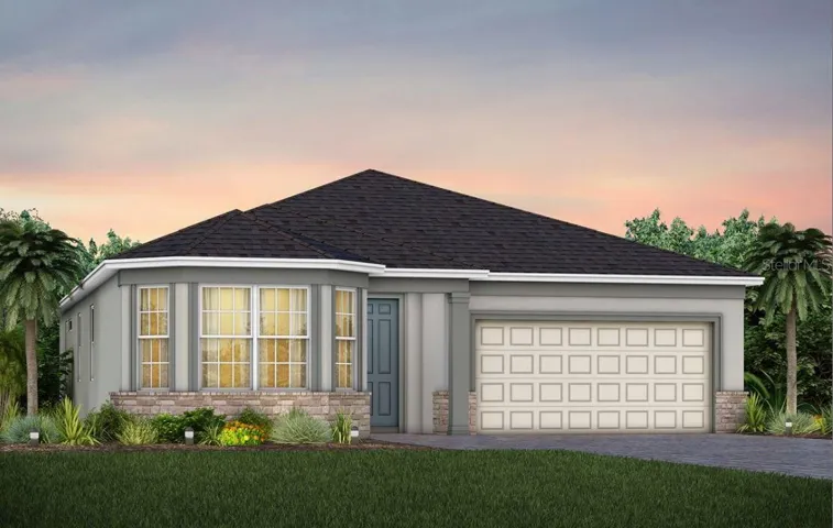 Exterior Design. Artistic rendering for this new construction home. Pictures are for illustrative purposes only. Elevations, colors and options may vary.