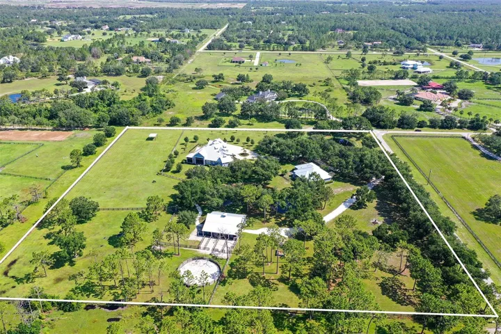 Over 9+ acres with zero wetlands, one of the best lots for horses in Panther Ridge, as this lot has excellent drainage.
