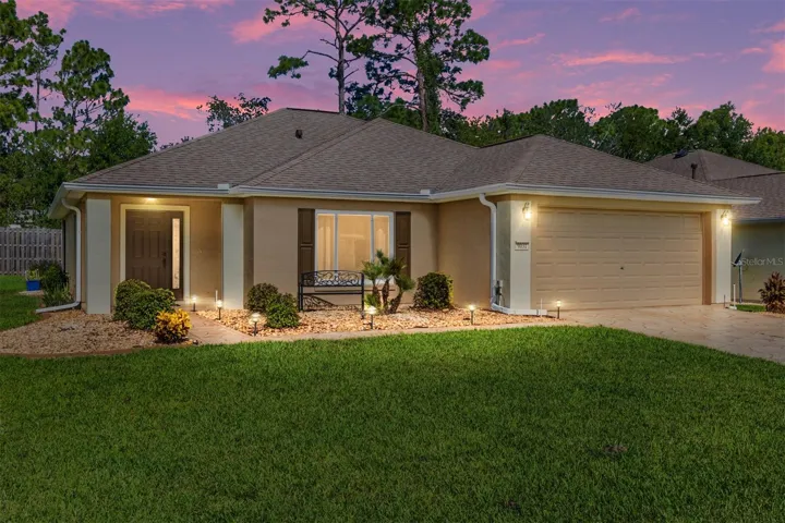 Twilight Front of Home