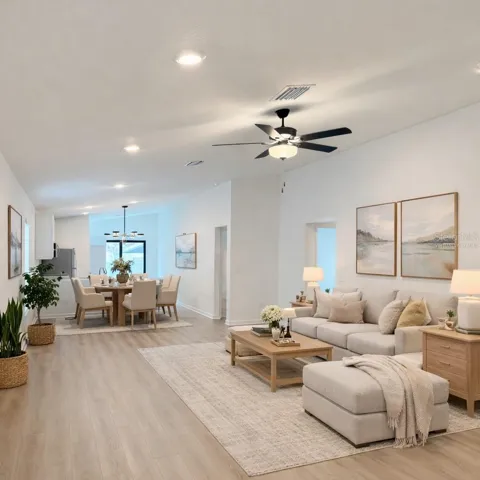 Living room- Virtually staged
