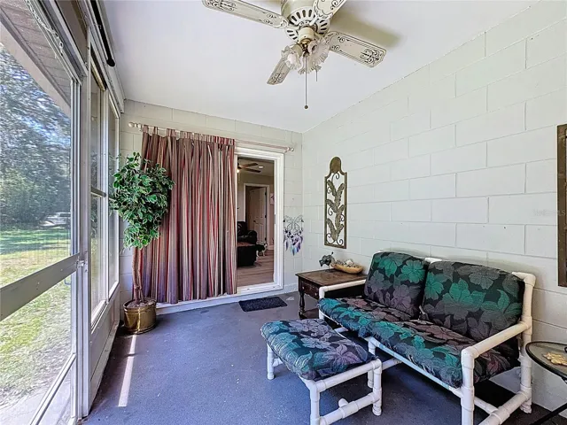 Screened in porch-view 1