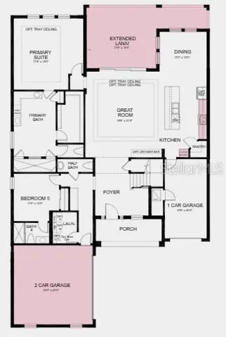 Additional Highlights Include: Gourmet kitchen, tray ceilings at primary suite, great room, foyer,a nd game room, 8' interior doors, extended covered lanai, shower in place of tub at upstairs secondary bath, and two-car courtyard garage.