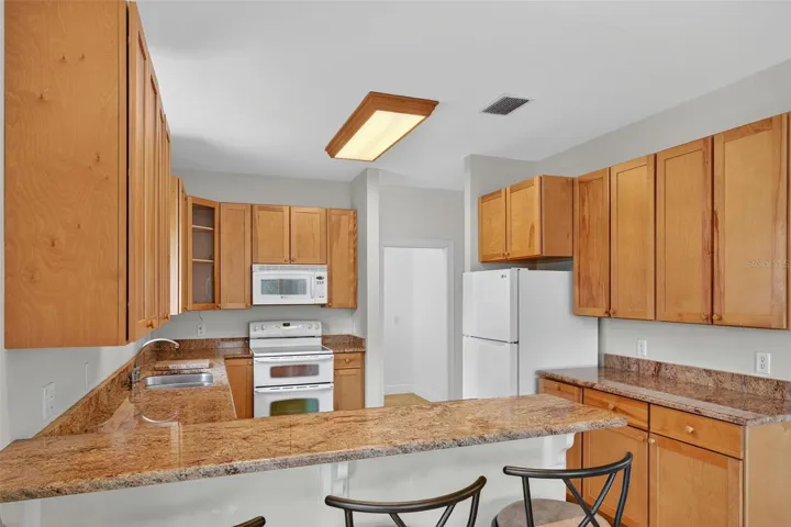 Kitchen view from the breakfast bar