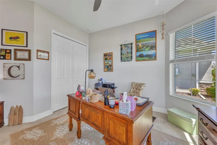 It has a full size built-in closet.