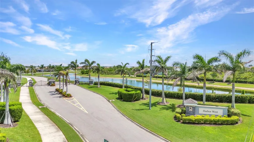 Entrance to Harbor West - a Gated Community