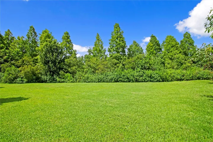 Almost an acre. Oversized yard and exceptional privacy
