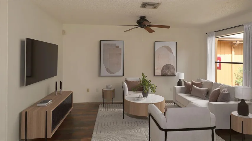 virtual staging of living room...