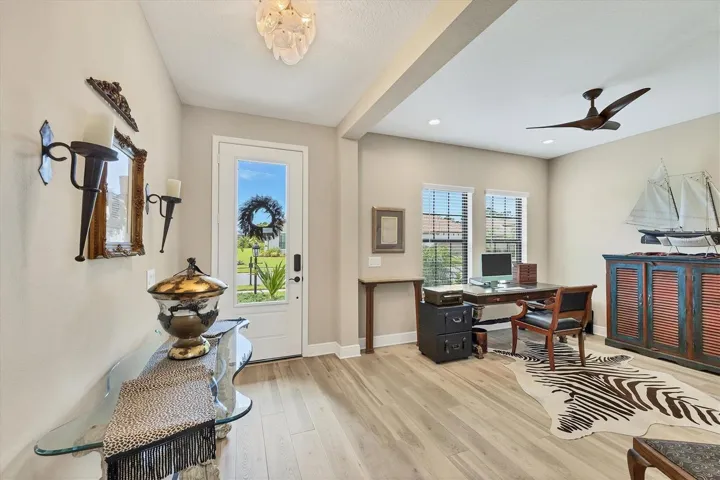 In addition to the three bedrooms, there is a 'flex' room that is currently in use as a den.