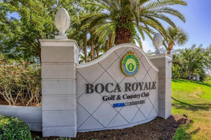 The amenity-rich community of Boca Royale is conveniently located within a short drive to pristine Gulf Beaches and shopping and dining opportunities on Venice Island, in Wellen Park, and in Englewood.