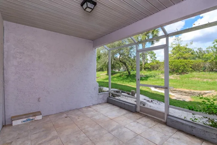 Screened in back patio