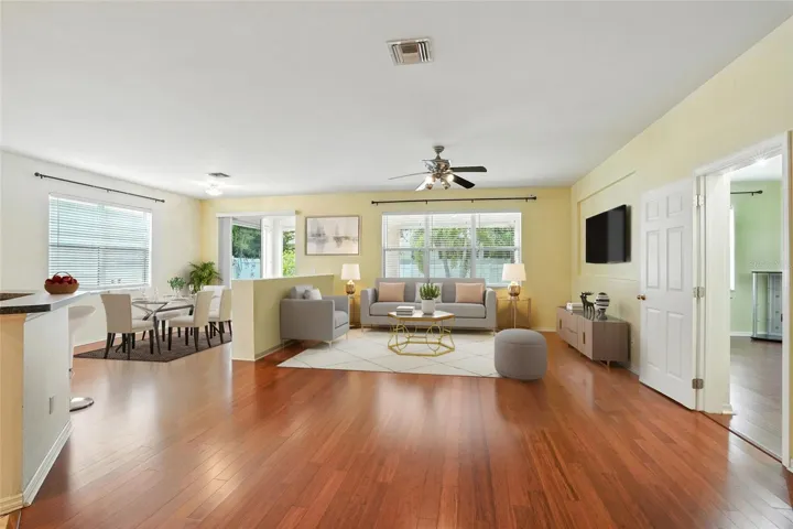 Living Room and Dining Room