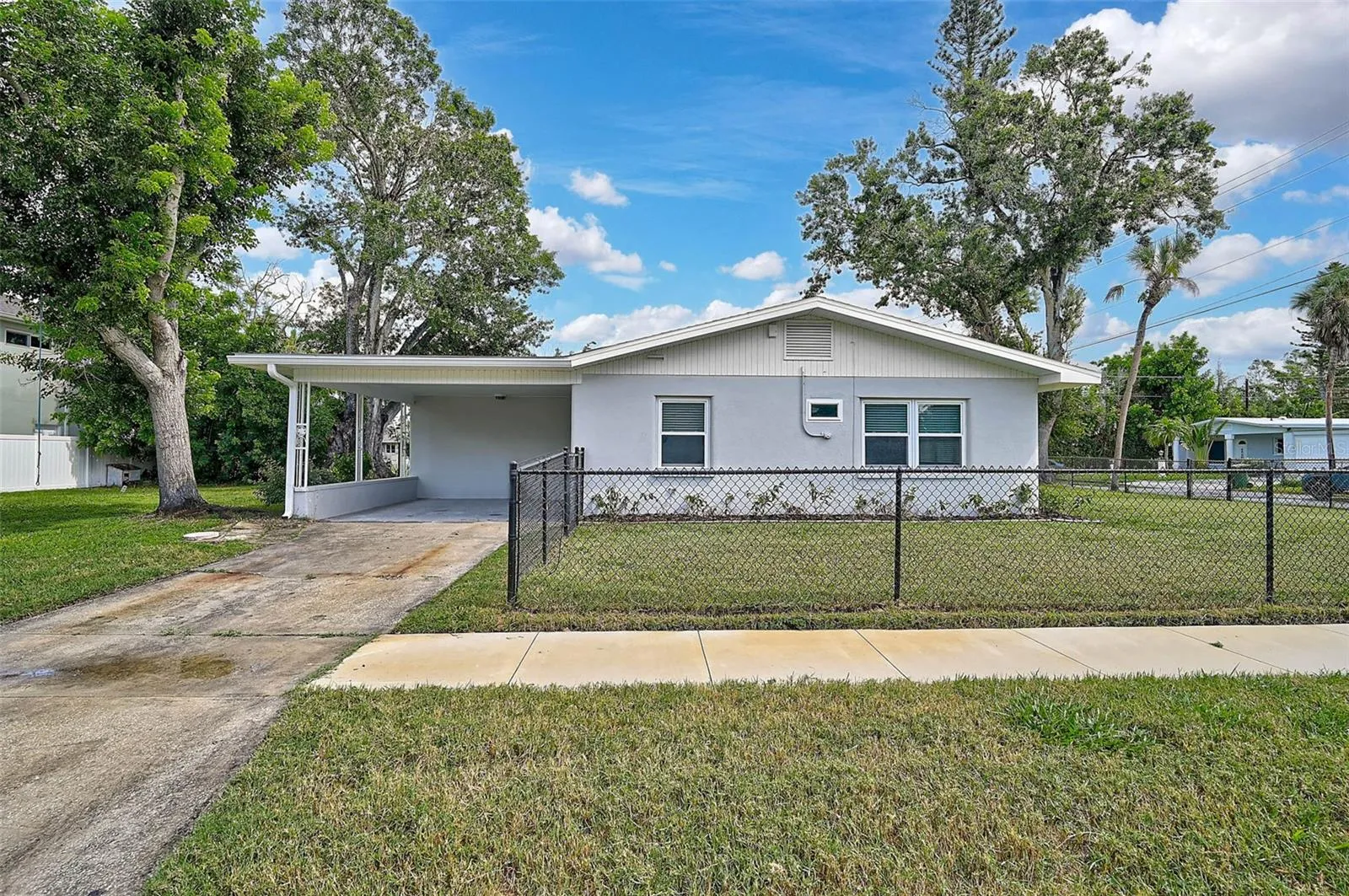 Carport on Side of Home