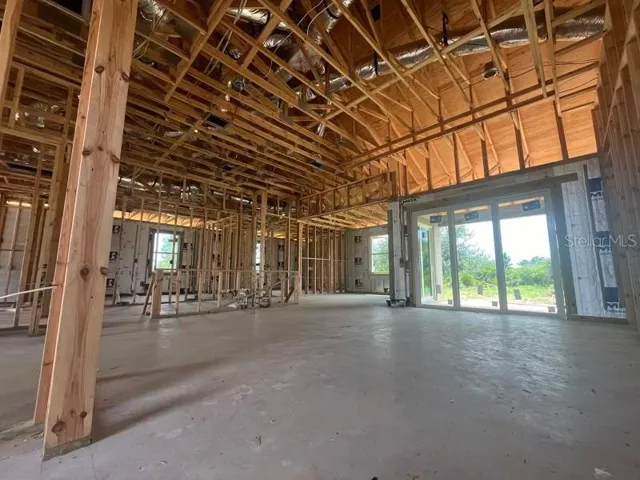 Interior shot of the living space. Currently under construction
