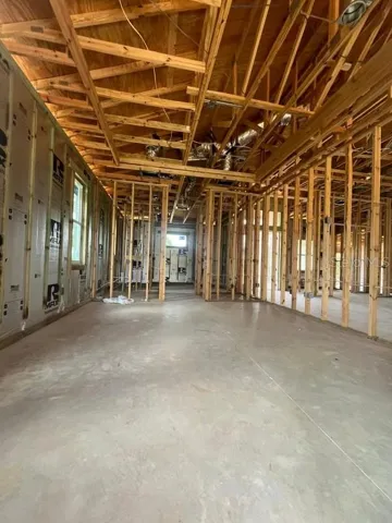 Interior shot of the large Master Bedroom. Currently under construction.