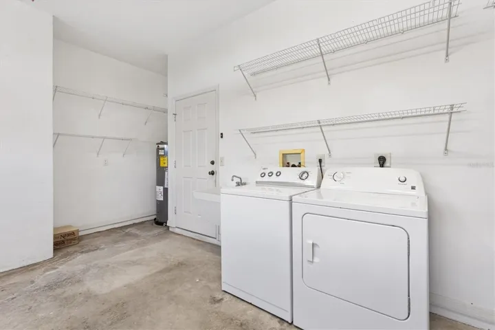 Washer and dryer in garage, can easily be moved inside.