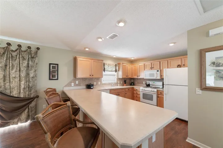 View from dining to kitchen