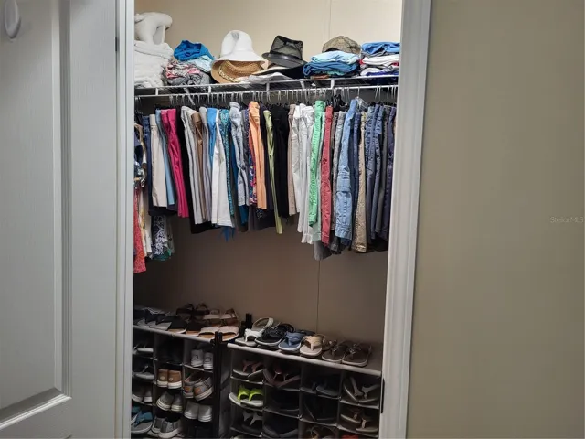 Walk in closet in primary