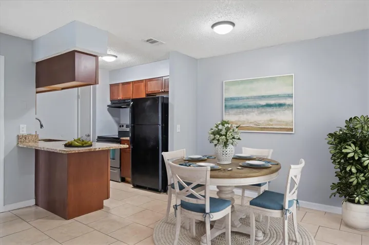 Staged Dining Area