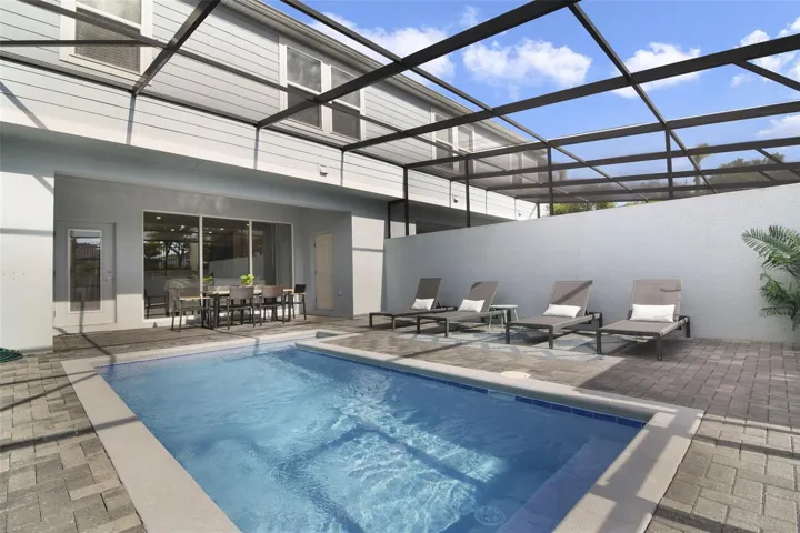 Unwind in your very own PRIVATE POOL—a perfect spot for relaxing after a day at the parks.