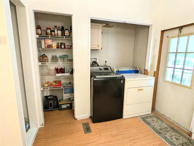 Pantry and laundry area