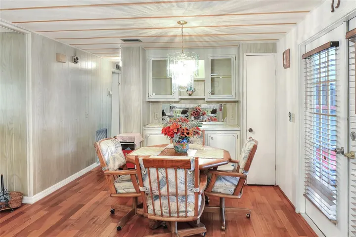 Dining Room w hutch storage and closet