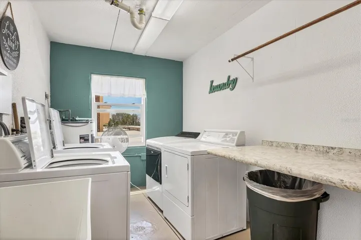 3 Laundry rooms in this building & it is FREE!