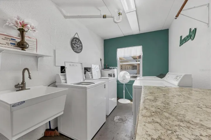 3 Laundry rooms in this building & it is FREE!