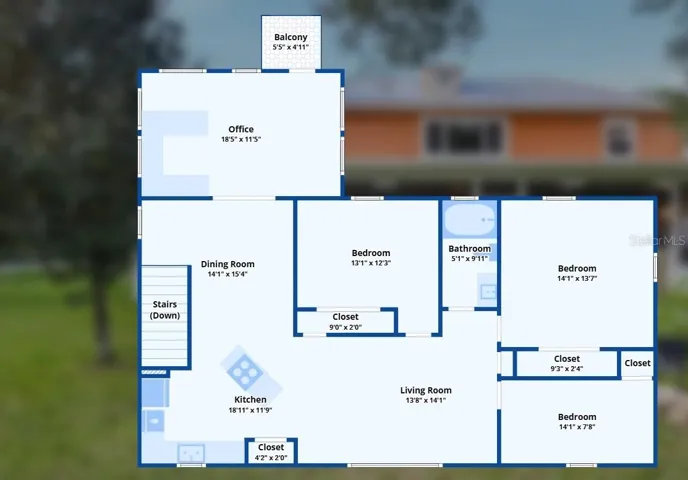 Second floor of home