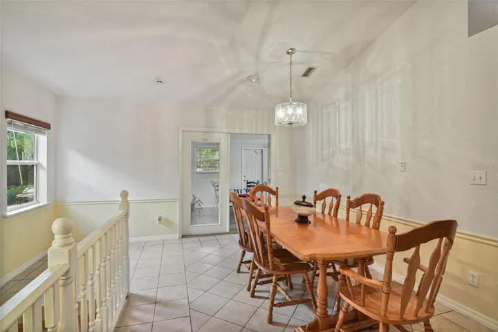 Second floor dining/kitchen area