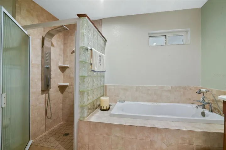 Primary bathroom located on the first floor
