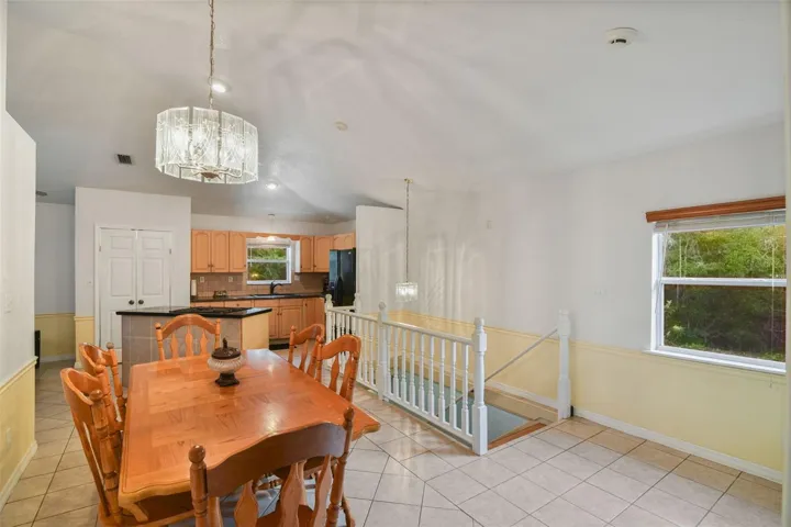 Second floor dining/kitchen area