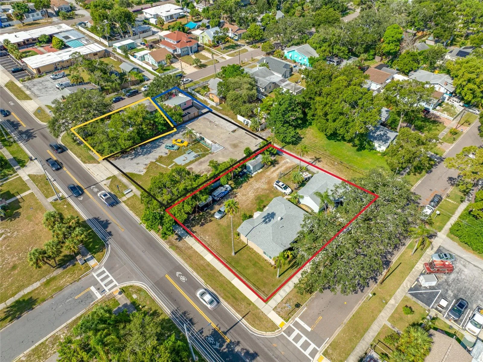 Red- 1780 Ft Harrison, Black- 1770 Ft Harrison ,Yellow-1762 Ft Harrison &amp; Blue- 416 Princess St