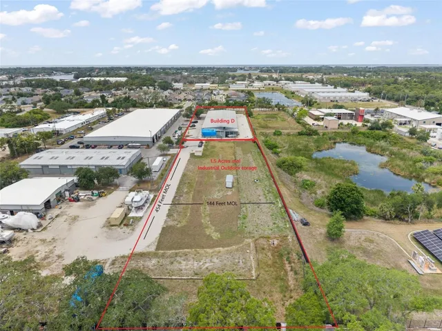 Building D and 1.5 Acres IOS Yard Looking West