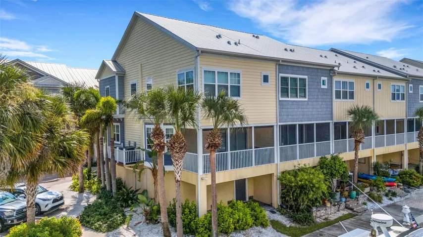 End-Unit Townhome features both a Covered Balcony and Covered Porch below!