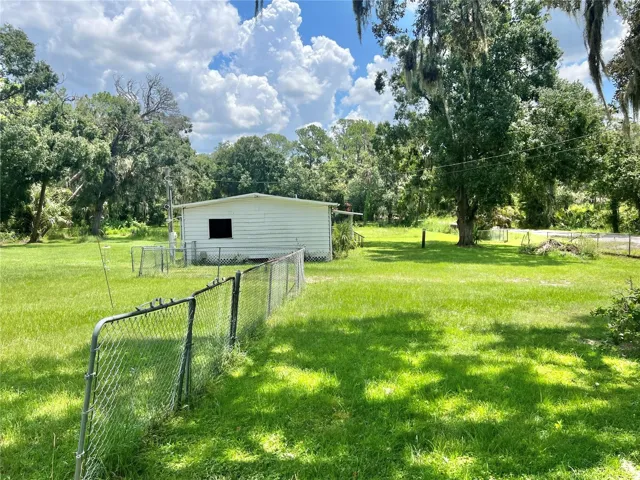 There is partial fencing at the entrance of the property, along Williams Blvd, as well as the left side of the home.