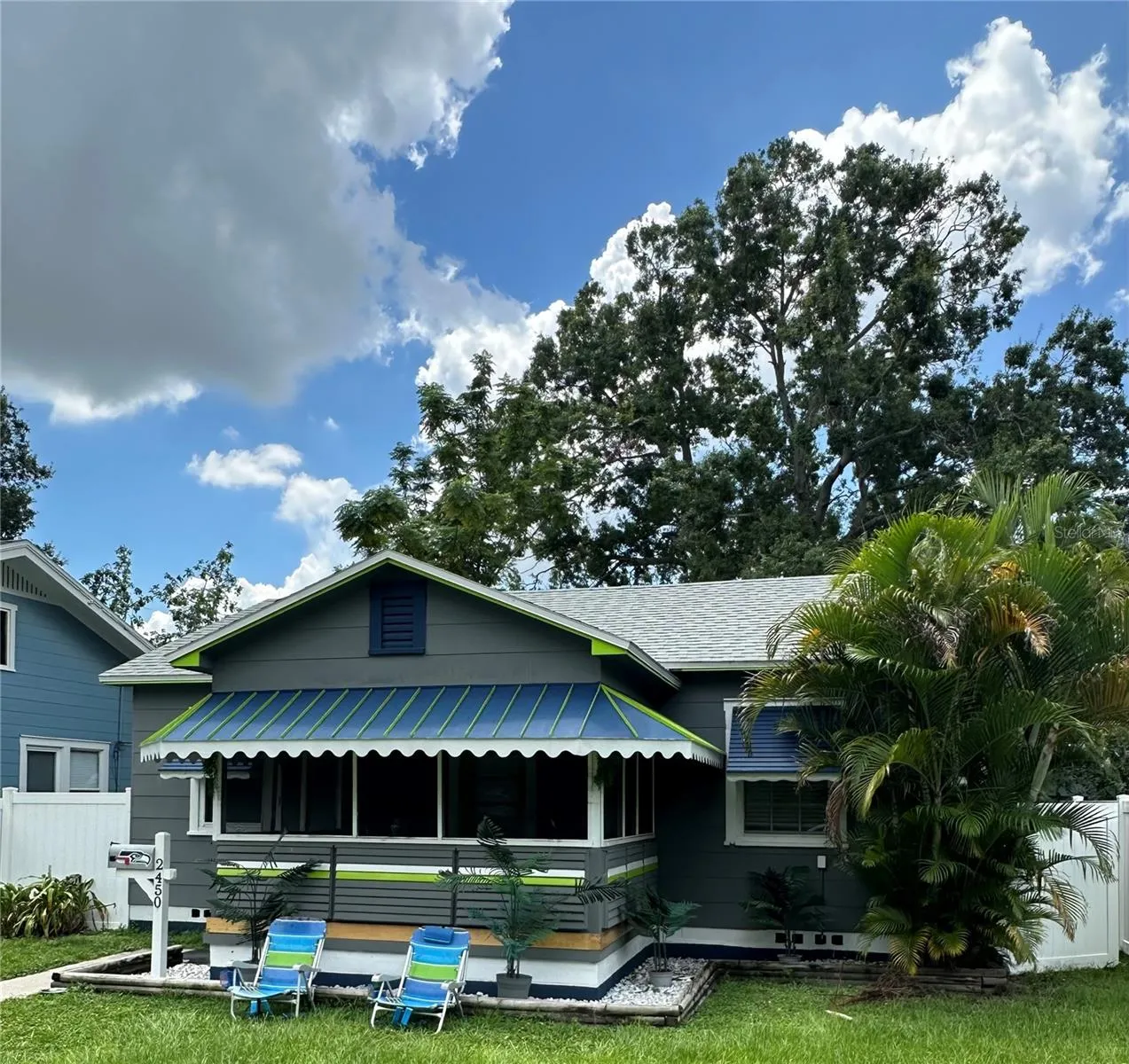 Front of home.